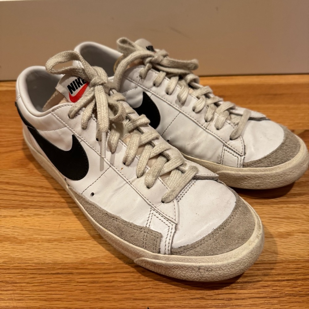 Nike Blazer Low '77 Vintage Sneakers White/Sail/Black Athleisure Minimalist-9
